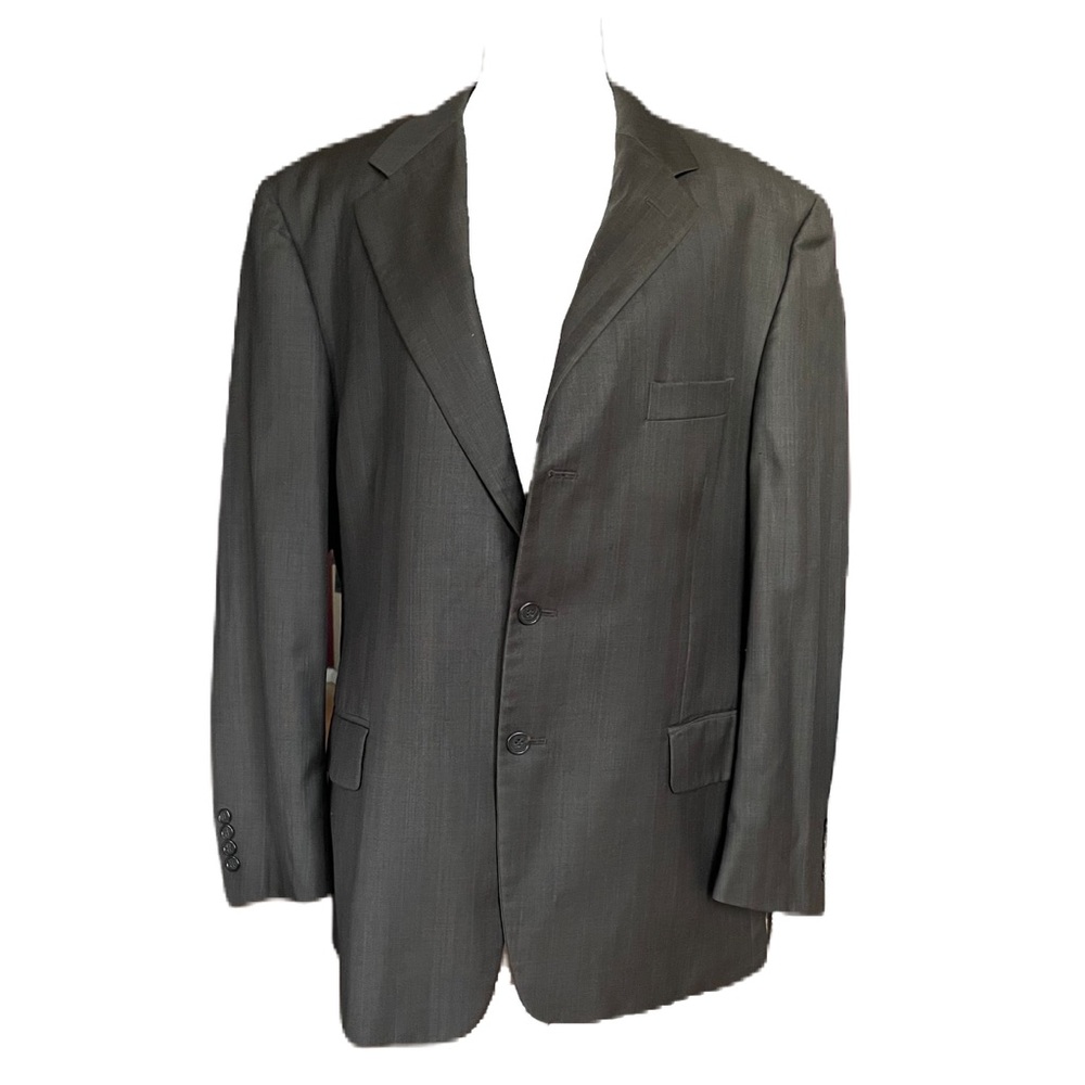 Pronto Uomo Firenze Dark Brown Wool Blazer - Picture 2 of 15